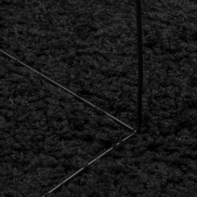 VidaXL Vloerkleed pamplona shaggy hoogpolig modern 100x200 cm zwart - thumbnail