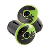 LIZARD SKINS Dsp bar tape plugs - hyper green - thumbnail