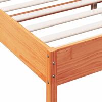 Bedframe massief grenenhout wasbruin 140x190 cm - thumbnail