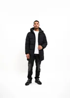 Malelions Mid Length Puffer Winterjas Heren Zwart - Maat L - Kleur: Zwart | Soccerfanshop - thumbnail