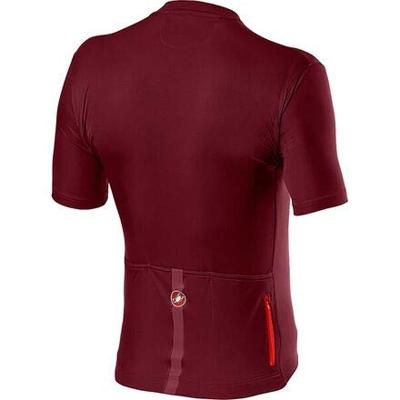 Castelli classifica fietsshirt korte mouw donkerrood heren M