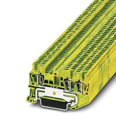 Phoenix Contact 3031144 Doorgangsserieklem 4.2 mm Spanveer Groen, Geel 50 stuk(s) Piece