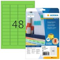 Etiket HERMA 4369 45.7x21.2mm verwijderbaar groen 960 etiketten | 32 stuks - thumbnail
