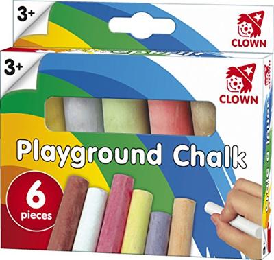 Clown Stoepkrijt 6 Stuks