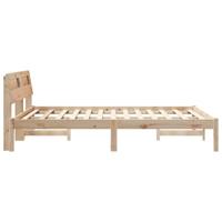 Bedframe Bruin 120 x 200 cm Massief grenenhout - thumbnail