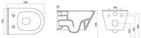 Wiesbaden Wandcloset Luxe Rimless 53 cm Inclusief Ingebouwde Bidet Mat Wit - thumbnail