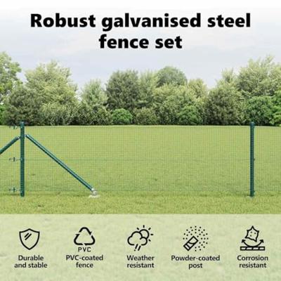 VidaXL Afrasteringspaal groen 10 x 0,6 m (16 x 16 mm gaas)