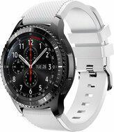 Siliconen sportbandje - Wit - Geschikt voor Samsung Galaxy Watch 3 (45mm) - Galaxy Watch 46mm - Samsung Gear S3 Classic & Frontier - thumbnail