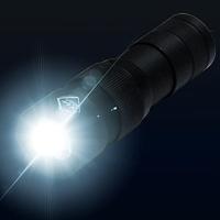 kh-security Pro Alarm Zaklamp werkt op een accu Met handlus, Met USB-poort 300 lm 99 g - thumbnail