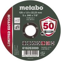 Metabo 616263000 Doorslijpschijf recht 125 mm 100 stuk(s) RVS - thumbnail
