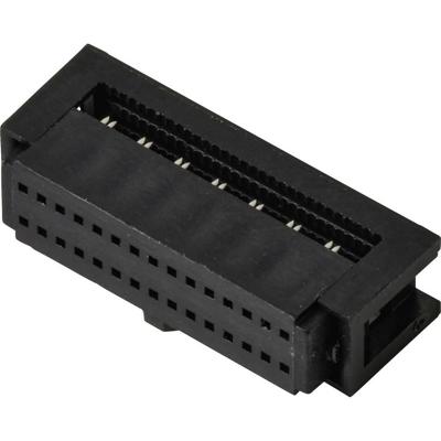 TRU COMPONENTS TC-13537800 Pinconnector Met trekonlasting Rastermaat: 1.27 mm Totaal aantal polen: 30 Aantal rijen: 2 1 stuk(s)