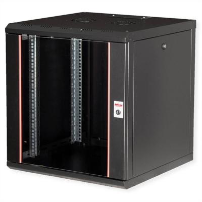 ROLINE 19-inch wandbehuizing Pro 12 U, 600x600 BxD zwart ROLINE 19-inch wandbehuizing Pro 12 U, 600x600 BxD zwart
