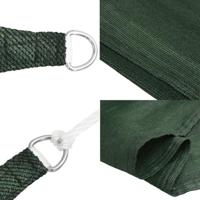 VidaXL Zonnezeil 160 g/m² 4x4x4 m hdpe donkergroen - thumbnail