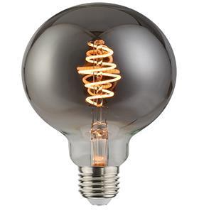 Nordlux LED Globe G125 E27 5-15W 1800K filament spiraal grey dimbaar - 2760140 Nordlux LED Globe G125 E27 5-15W 1800K filament spiraal grey dimbaar - 2760140