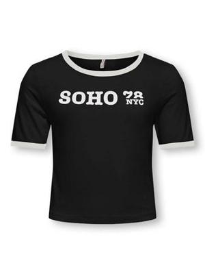 Kids ONLY zomer t-shirt S/S meisjes - zwart - Kognina