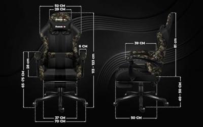 HUZARO FORCE 4.7 CAMO MESH GAMING STOEL