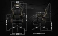 HUZARO FORCE 4.7 CAMO MESH GAMING STOEL - thumbnail