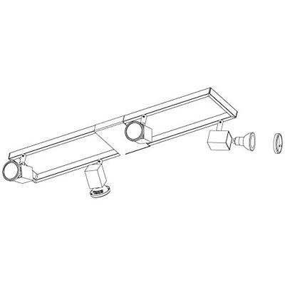 Eglo Led plafondspotZeraco 4-lichts led nikkel mat - 93678