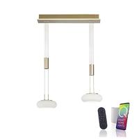 Paul Neuhaus 2-lichts hanglampQ-Etienne messing - 2076-60 - thumbnail