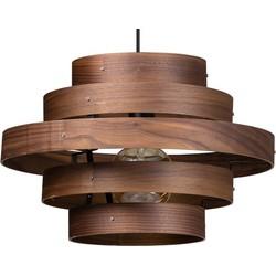 ETH Stoere hanglampWalnut 5-rings houtbruin - 05-HL4452-77