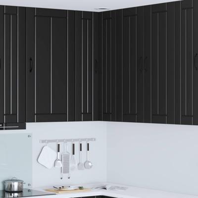 Keukenkast Zwart 57 x 57 x 100 cm Bewerkt hout