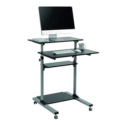 LogiLink Zit-sta-bureau In hoogte verstelbaar, Met wieltjes Hoogte: 93.8 tot 1.378 m (b x d) 70 cm x 70.5 cm Zilver BP0070 BP0070 LogiLink Zit-sta-bureau In hoogte verstelbaar, Met wieltjes Hoogte: 93.8 tot 1.378 m (b x d) 70 cm x 70.5 cm Zilver BP0070 BP0070