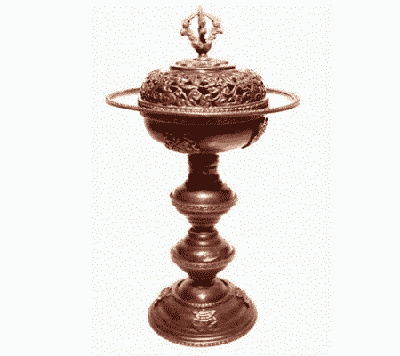 Wierookbrander Metaal Antieke Stijl Wierookbrander Metaal Antieke Stijl