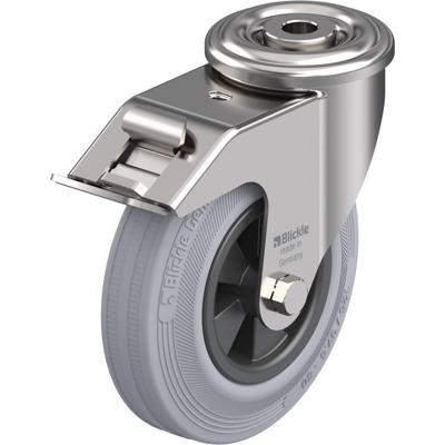 Blickle LEXR-VPP 125G-FI-SG Zwenkwiel met rem Wieldiameter: 125 mm Draagvermogen (max.): 100 kg 1 stuk(s)