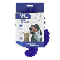 Eat Slow Live Longer Likmat zeepaardje - 22 x 16,5 cm - snuffelmat - anti-snuffelmat - slow feeder - honden en katten - 100% siliconen - met zuignappen - vaatwasmachinebestendig - roze - thumbnail