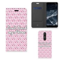 Nokia 5.1 (2018) Design Case Flowers Pink DTMP - thumbnail