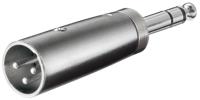 goobay XLR Adapter, AUX jack 6,35mm stereo male naar XLR male - thumbnail