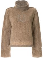 Fendi Pre-Owned long sleeve top - Brown - thumbnail