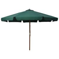 Parasol met houten paal 330 cm groen - thumbnail