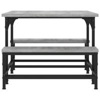 Salontafel 100x50,5x40 cm bewerkt hout grijs sonoma - thumbnail