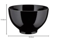 ALESSI - Tonale - Grote schaal 18cm zwart - thumbnail