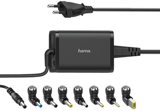 Hama UNIVERSELE NOTEBOOK-NETADAPTER, 15-19V/45W Voeding Zwart
