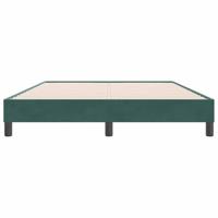 Bedframe zonder matras 160x220 cm fluweel donkergroen - thumbnail
