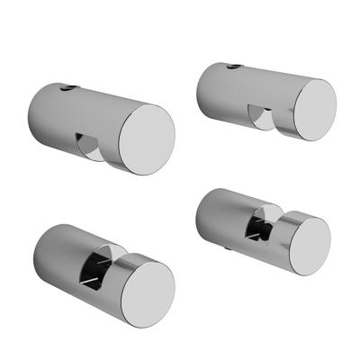 Spiegelklemmen Clou Hold Me Set Van 4 Rond Chroom Spiegelklemmen Clou Hold Me Set Van 4 Rond Chroom