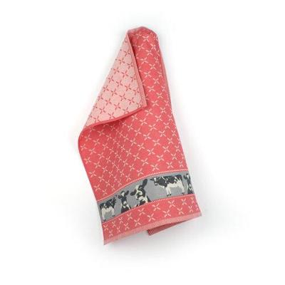 Bunzlau Castle Theedoek Cows Rood