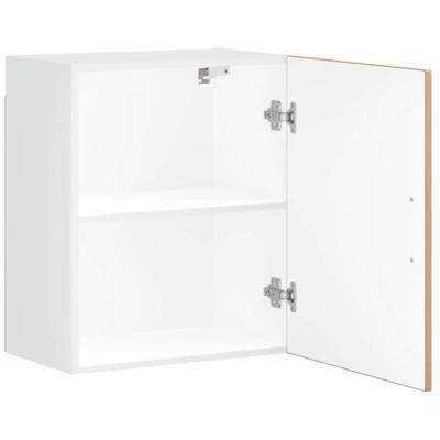 Keukenwandkast Porto bewerkt hout artisanaal eikenkleur