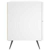 Nachtkastjes 2 st 40x35x47,5 cm bewerkt hout wit - thumbnail