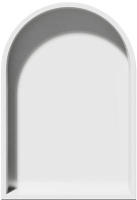 Inbouwnis Looox BoX Arc 32x7x47 cm Mat Wit Looox Inbouwnis Looox BoX Arc 32x7x47 cm Mat Wit Looox