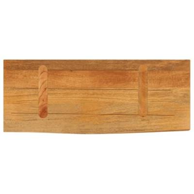 Tafelblad met natuurlijke rand 70x20x2,5 cm massief mangohout