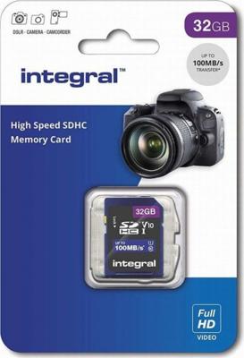 Integral INSDH32G-100V10 flashgeheugen 32 GB SD UHS-I Integral INSDH32G-100V10 flashgeheugen 32 GB SD UHS-I