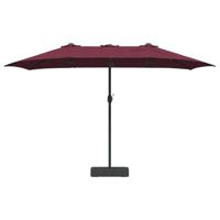 Tuinparasol Bordeauxrood 385 x 209 x 244 cm Stof - thumbnail