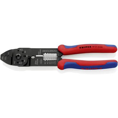 Knipex Krimptang met meer-componentengrepen | Zwart gelakt | Lengte 240 mm | Zelfbedieningskaart/blister - 97 21 215 B SB