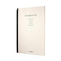 Sigel SI-CF110 Business Organiser Conceptum Flex Kunstleer, A4, Zwart, Leeg, 3 Metalen Geleiders Elastieksluiting, Pennenlus En - thumbnail