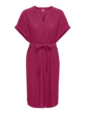 Only Onldiana S/s V-neck Dress Cs Jrs 15377883 Jurk 5066238 Sangria