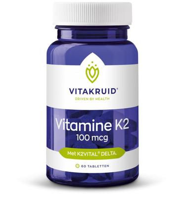 Vitakruid Vitamine K2 100 mcg Tabletten Vitakruid Vitamine K2 100 mcg Tabletten