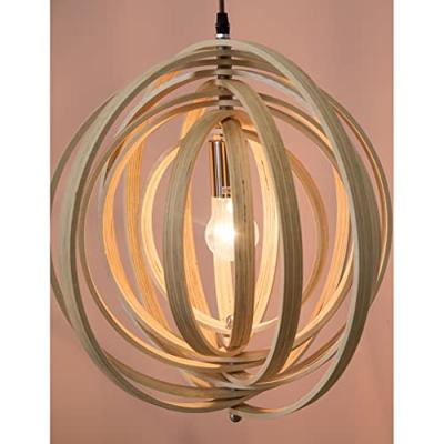 Lyora Moderne hanglampAsco hout Ø 43cm - 9138062